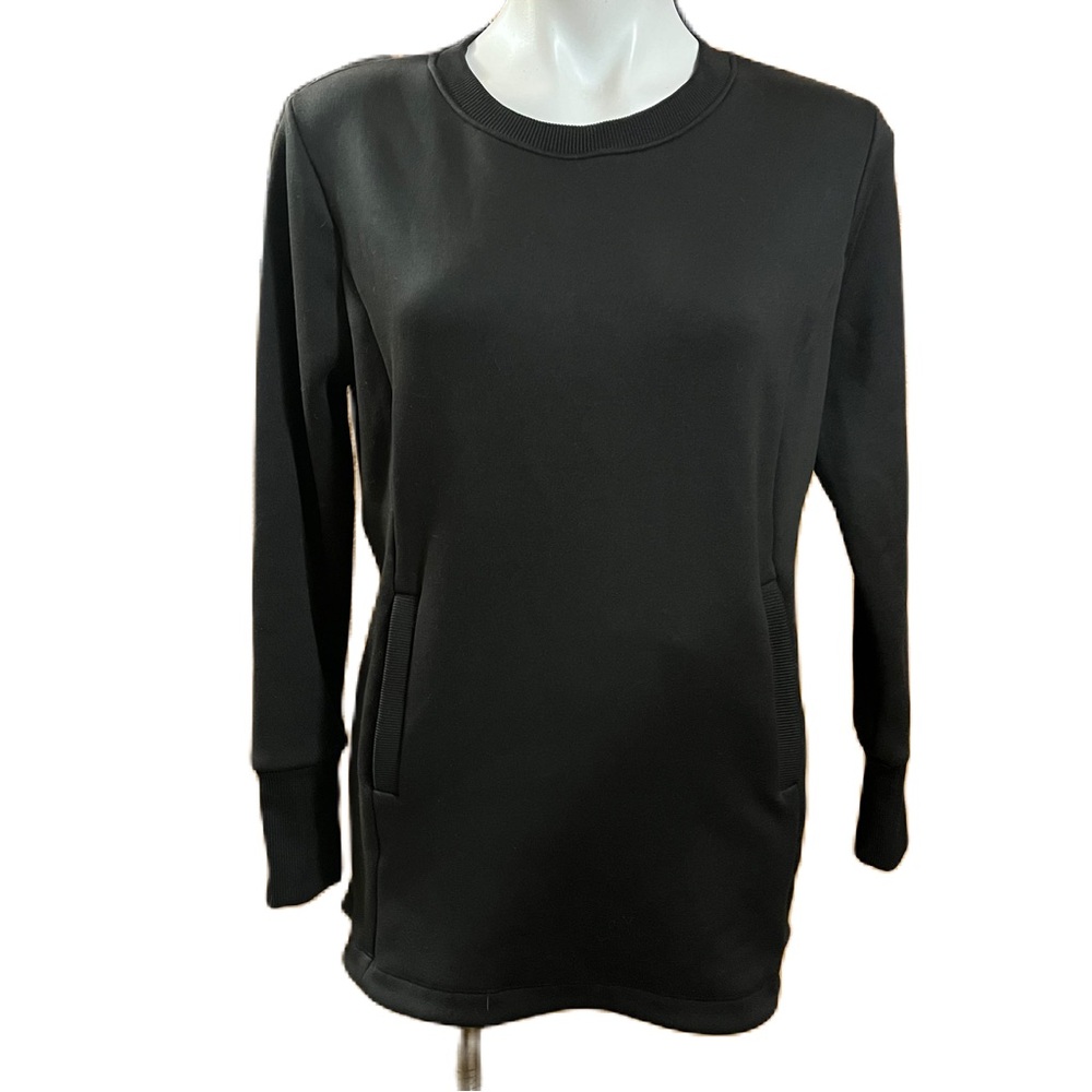 Pacific Trail black fitted sweatshirt with pouch pocket Medium
